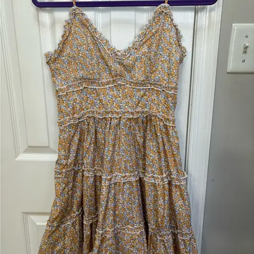 TALULAH Shop  by Madi Nelson Jovi Floral Dress | Marigold NWOT Size S