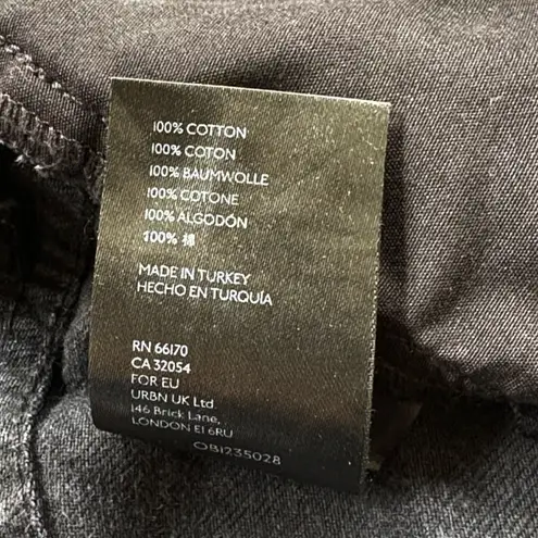 Free People EUC  We The Free Black Wide Leg High Rise Button Fly Jeans Size 27