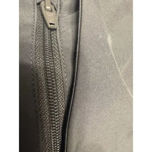 Quince Womens Wide Leg Cropped Culottes Pants L Elastic Waist Khaki Gray Size L