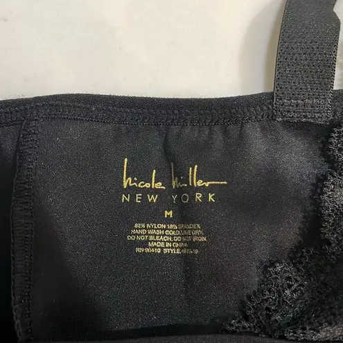 Nicole Miller  black lace onesie