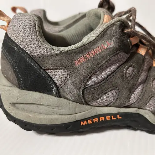 Merrell (J535264) depart dark gull grey trail hiking shoe women size 8