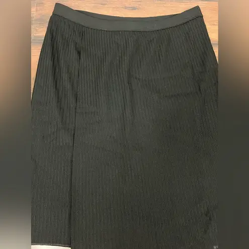 Missoni Faux Wrap Ribbed Black Skirt - Size IT 42/ US 6