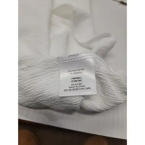 Olivia Rae New York Womens White Mini Summer Top B9