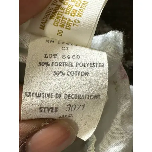 Vintage Miss Elaine Seersucker Robe Blue & Pink Floral Ruffles Wrap Style Sz M Size M