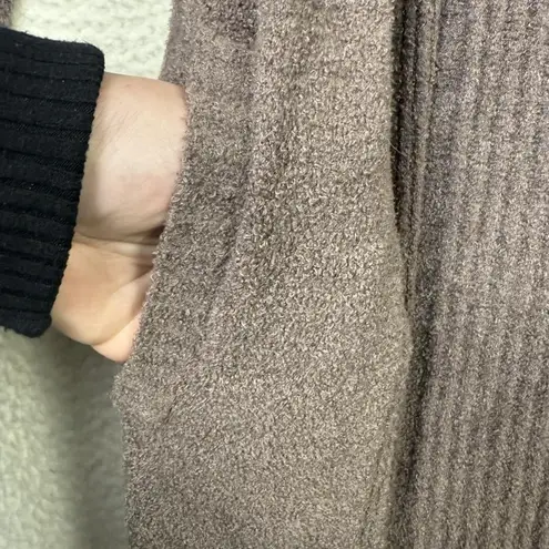 Barefoot Dreams Cardigan Sweater Womens Medium Brown CozyChic Lite Long Duster
