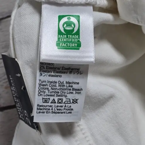 J. Crew Factory Flare crop white jean in signature stretch 25 NWT - Image 5