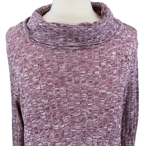 Everleigh Classic Burgundy Long Sleeve Cowl Neck Knit Sweater