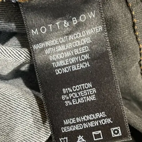 Mott & Bow Jeans Women 27 Blue High Rise Skinny Stretch Dark Wash Denim