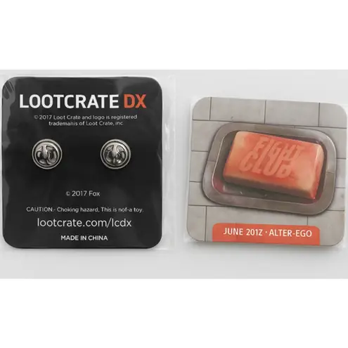 Loot Crate DX Fight Club Pin Soap Replica June 2017 Alter Ego Pink