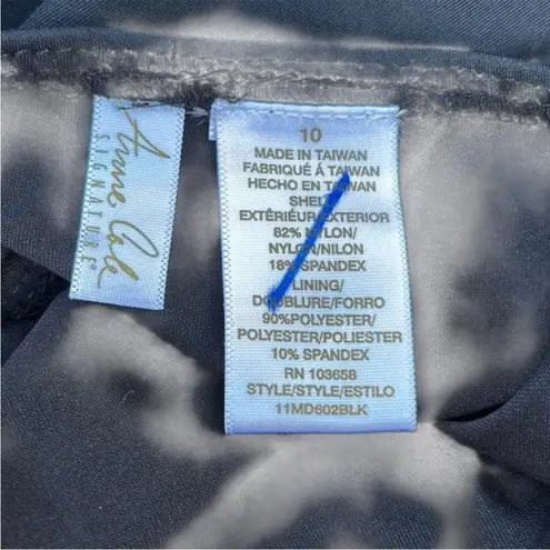 Anne cole NWT Signature Beaded Strap Halter 1 Piece Swimsuit Size 10 Retail $94