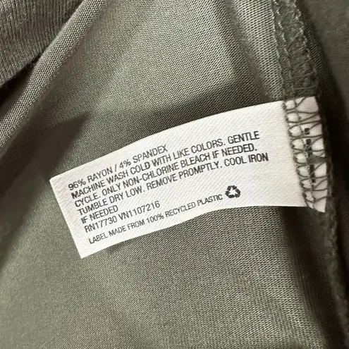 The Nines by Hatch Women Sz M Elbow Sleeve Scoop Neck Shirred Maternity T