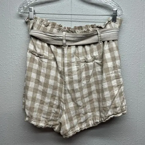 A New Day  Linen Blend Coastal Grandma Lagenlook Neutral Beach Womens Shorts XL - Image 3