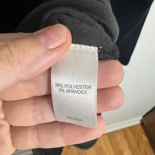 J Jill Pure Jill Top Women M Black Velour Cozy Comfort Minimal Tunic Modest Work Size M