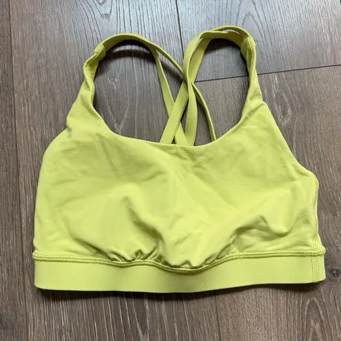 Lululemon  Energy‎ Bra Lemon Vibe US 4 Yoga Pilate Running Workout Gym