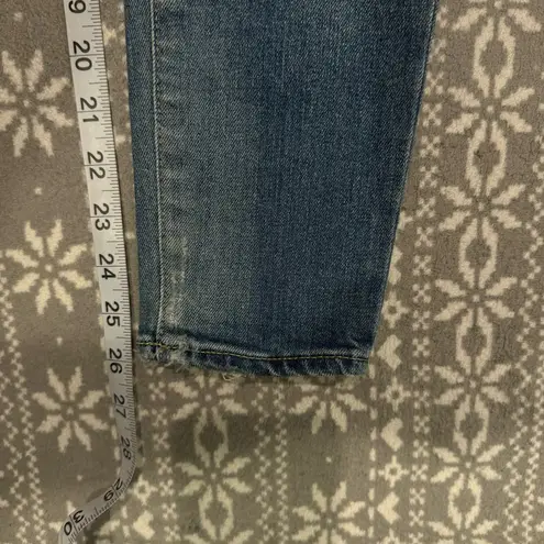 NWOT MOUSSY VINTAGE Dixie Paint Platter BlueSkinny Jeans Size 24 Blue