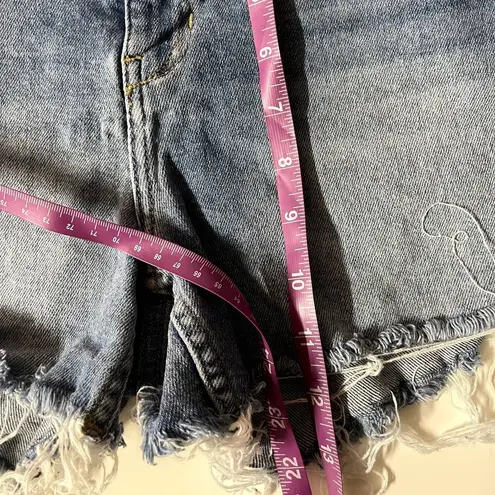 Idyllwind Light Medium Wash Blue Mid-Rise Cutoff Jean Shorts Size 2 GUC