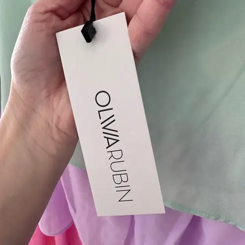 Elodie OLIVIA RUBIN Ruffled Tiered Colorful Skirt US SIZE 4