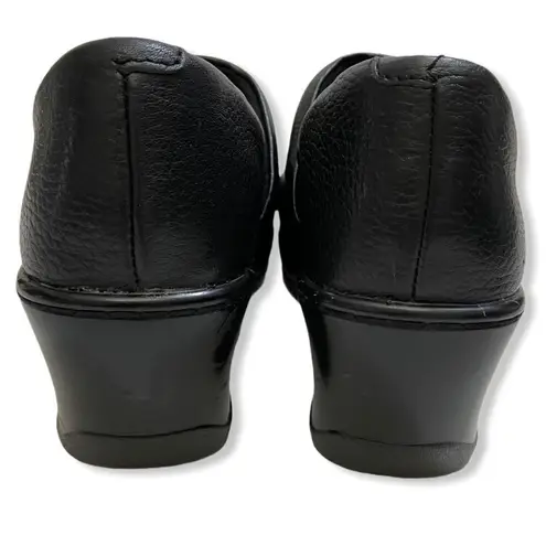 Born concept B.O.C.  Black Leather Lesa Clog