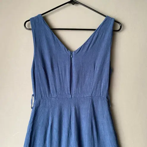Lulu’s sz XS Sleeveless cotton blue jumpsuit