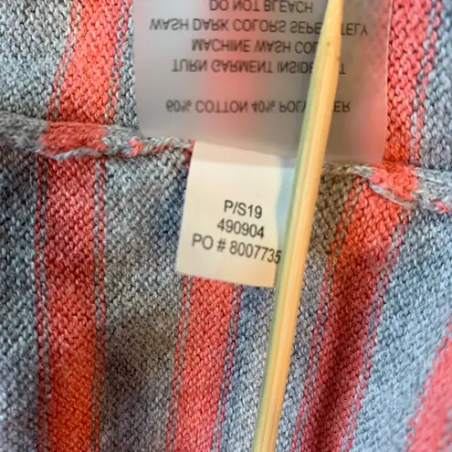 Title Nine Striped Pullover Sweater Women Medium Crew Neck Long Sleeve Casual