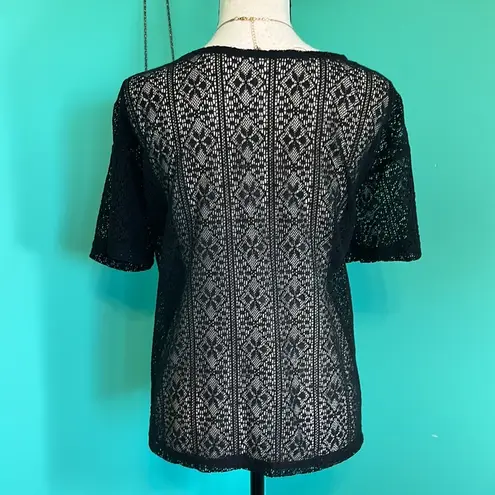 Cutie Blonde Brand from Japan lace coverup 😁 Black Size M