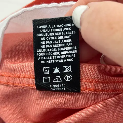 Lafayette 148 New York Mercer Orange Pants Women’s Size 14 Stretch Office Work