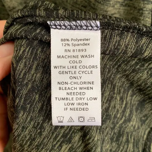 H by Halston Green Marled Top