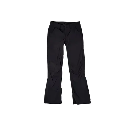 prAna Halle Pants Womens 8 Hiking Climbing Convertible Straight Leg Dark Gray