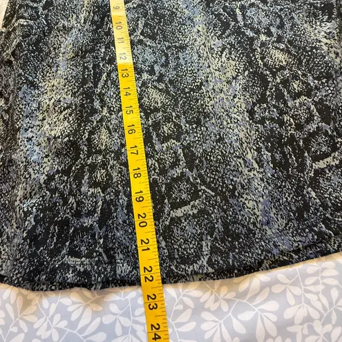 Soho Gray and Black Knee-Length A-Line Skirt