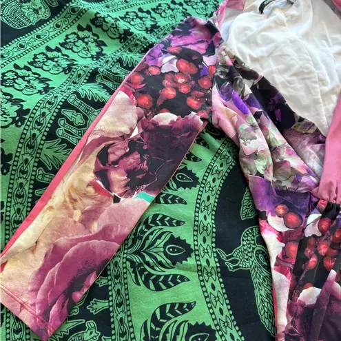 Roberto Cavalli pink floral rose bodycon dress sz small worn once.