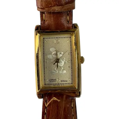 Vintage Disney Mickey Mouse Lorus Watch Gold