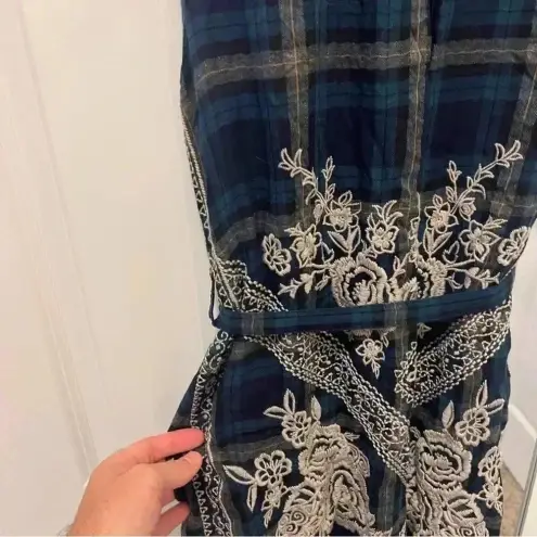 Johnny Was 751   Dion Draped Vest Belted Waist Embroidered Vest