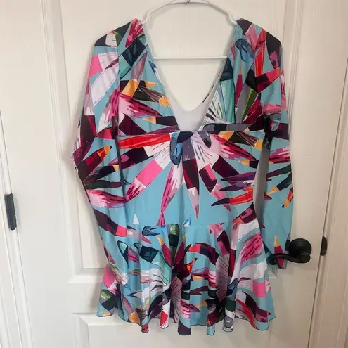 Women's Multicolor Abstract Print One