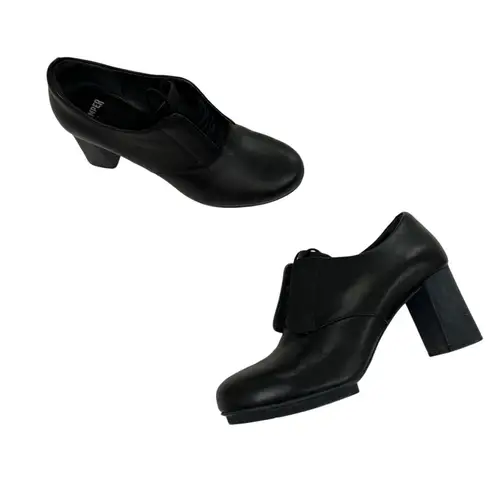 CAMPER Myriam Black Leather Lace Up Bootie Sz 36