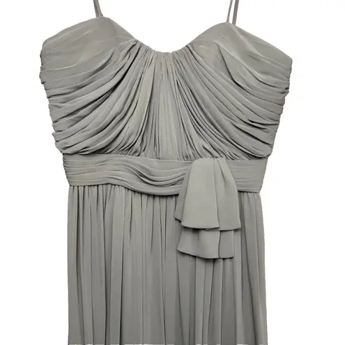 Watters & Watters Style 5514 Shirred Chiffon Floor Length Dress Size 10 Wedding