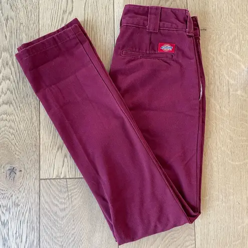 Dickies Maroon/Red Straight Leg 