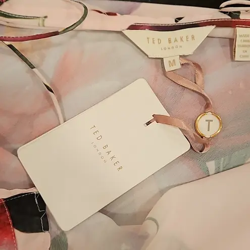 💕TED BAKER💕 Riia Citrus Bloom Cami Top ~ Abstract Floral Print Medium M NWT Pink