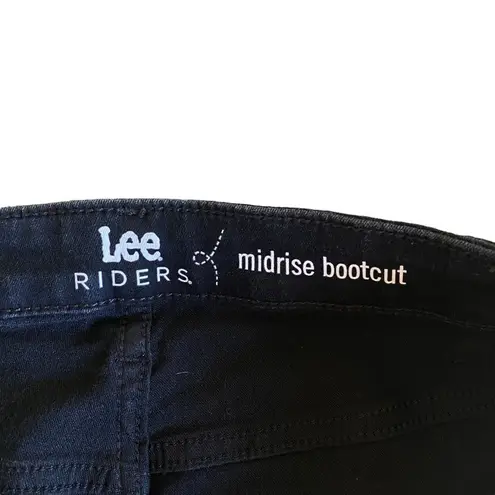 Riders By Lee Lee Riders Mid-rise Bootcut Black size 22 M