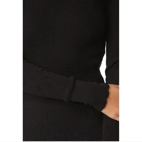 Cotton Citizen NEW NWT Black Monaco Long Sleeve Midi Dress