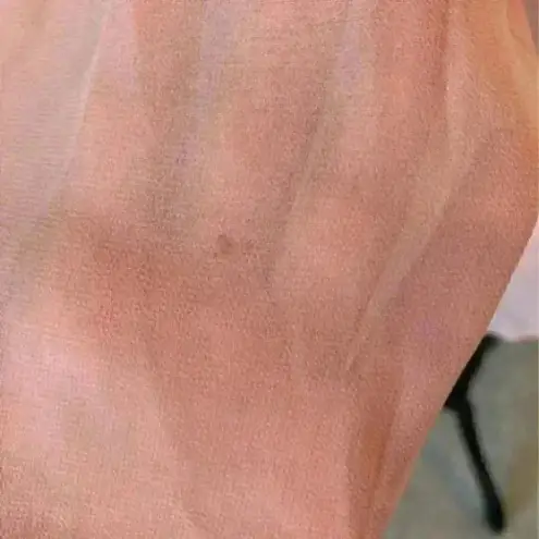 Charlotte Russe ⭐️ Sheer  button up coral blouse in size small