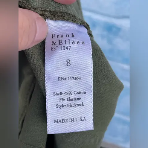 Frank & Eileen Blackrock, The Italian Utility Pant, Green size 8 Blue