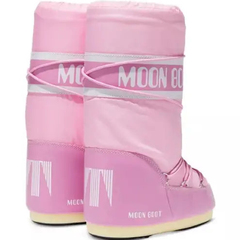 The Moon  Boot Women's Icon Nylon Cold Weather Boots In Pink