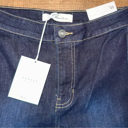 KanCan Fabulous Flare Dark Wash Women Jeans Size 3/25 New with Tags Blue