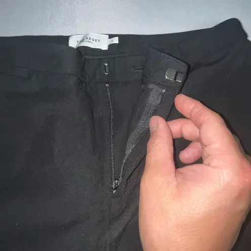 The Reset R Label Solid Black Women’s Straight Ankle Pants