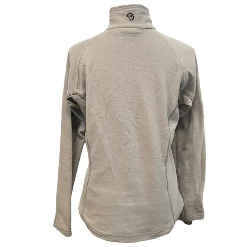 Mountain Hardwear  1/4 Zip Fleece Top Light Gray Size Medium Outdoors Gorpcore