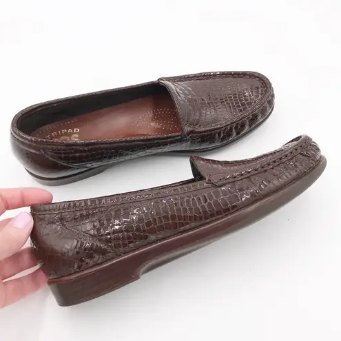 SAS Simplify Comfort Shoe Slip On Loafer Crocodile Size 7