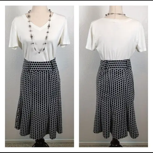 Carole Little polkadot fit & flare skirt 4 Corpcore BusinessSiren Black