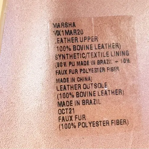 BCBGMAXAZRIA ‎ Tan Leather Over The Knee Boot Faux Fur High Block Heel Size 7