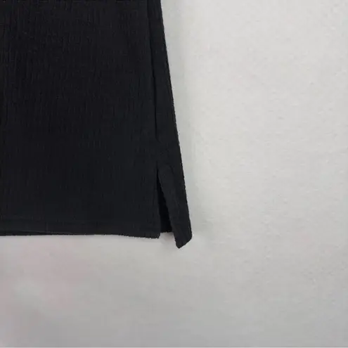 Soft Surroundings Nellie Tunic Black V-Neck Knit Stretch Long Sleeve Size Medium