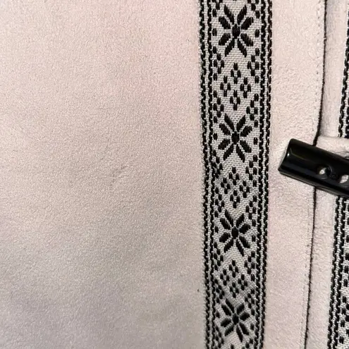 Alfred Dunner Petite Black & White Toggle Front Jacket